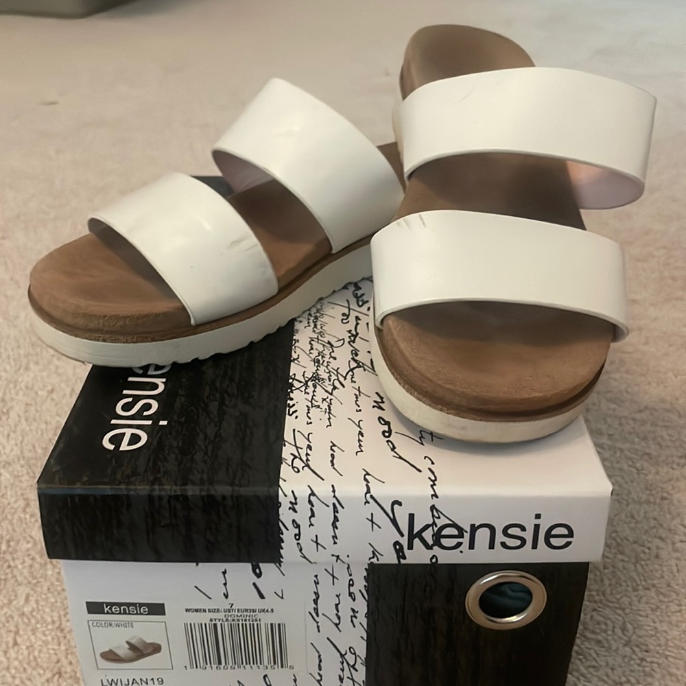Kenzie White Sandal